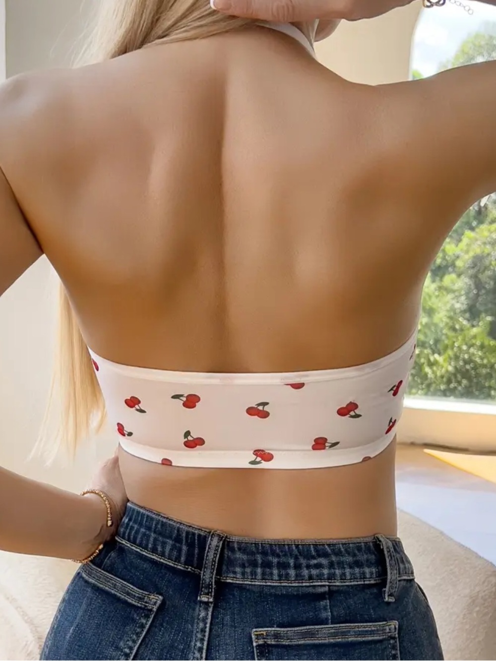 White & Cherry, Supportive, Lingerie Brallete - Picture 2 of 6